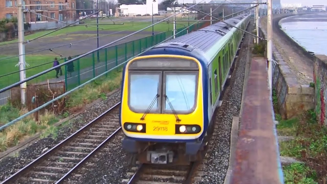 Irish Rail 29000 & 8500 Class Trains - Booterstown, Dublin