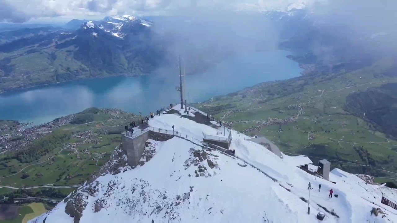 Niesen Mountain drone flight