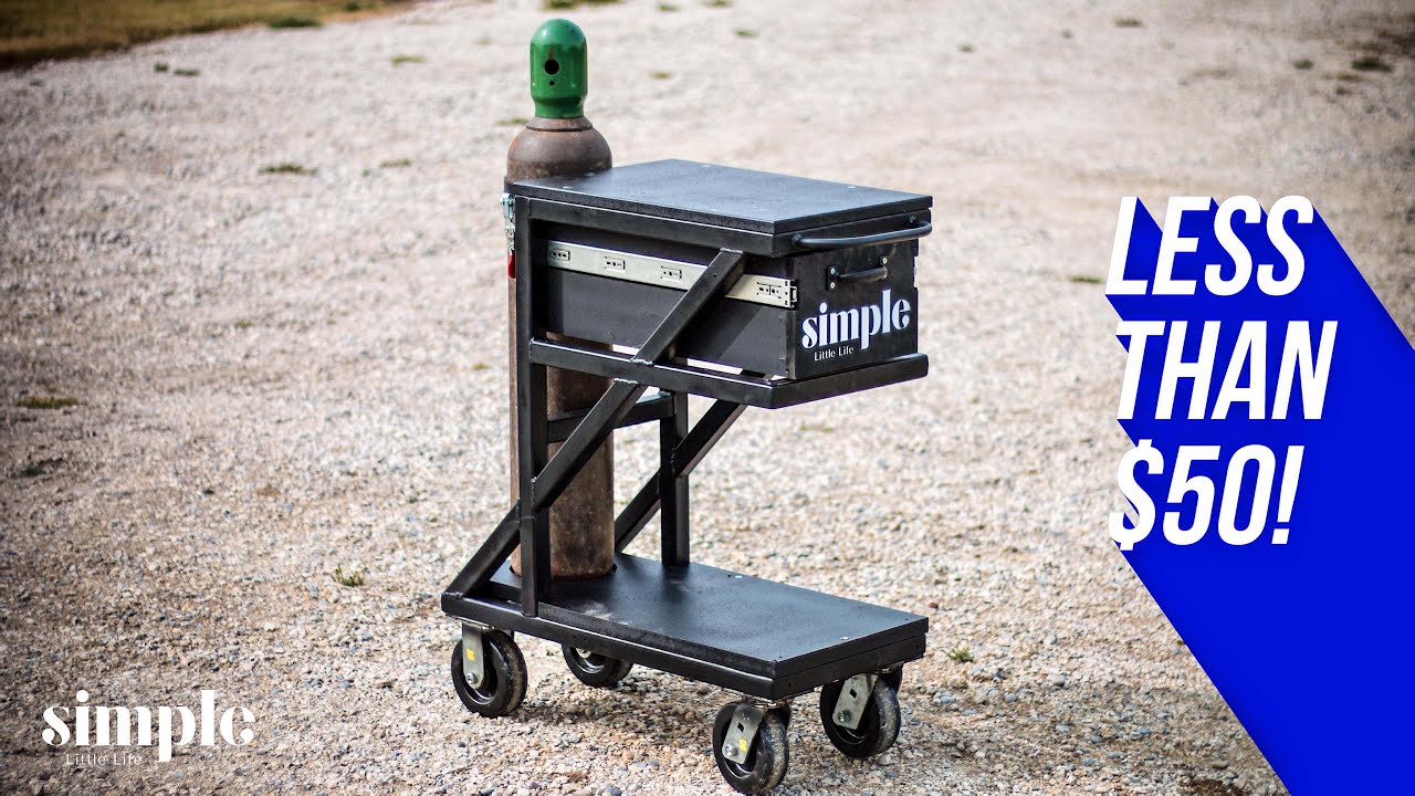 Making at welding cart from recycled material