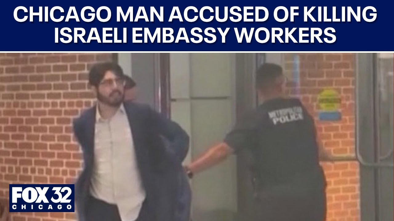 Chicago man accused of killing Israeli Embassy workers yells 'free Palestine' while being arrested