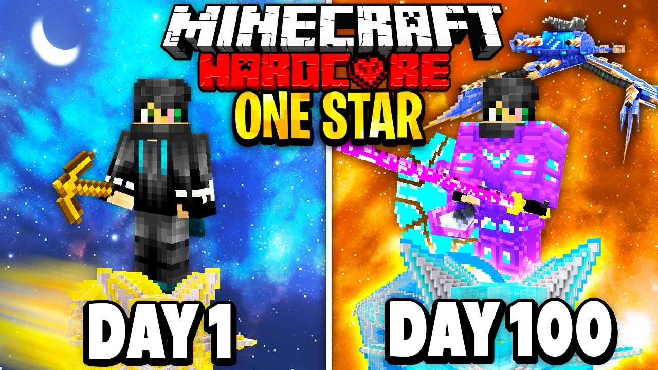 I Survived 100 Days on a STAR in Minecraft.. Here's What Happened..