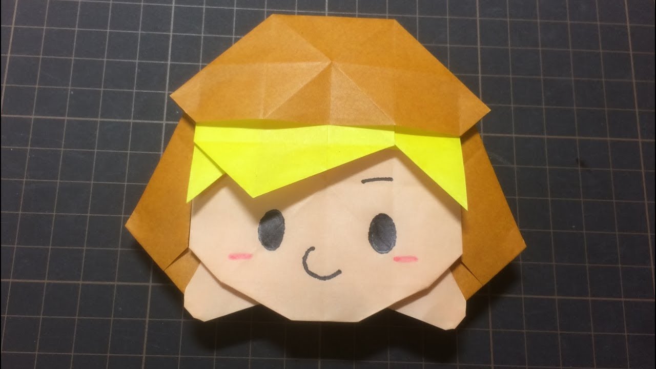 【ツムツム折り紙】ジェダイルークの作り方  Origami Disney Jedi Luke Tsum Tsum