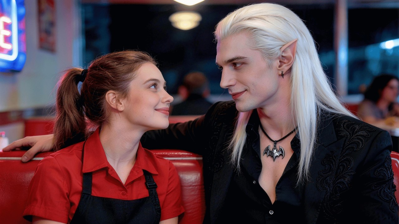 A Poor Waitress Taught the Vampire King the One Thing His Power Never Could: Love