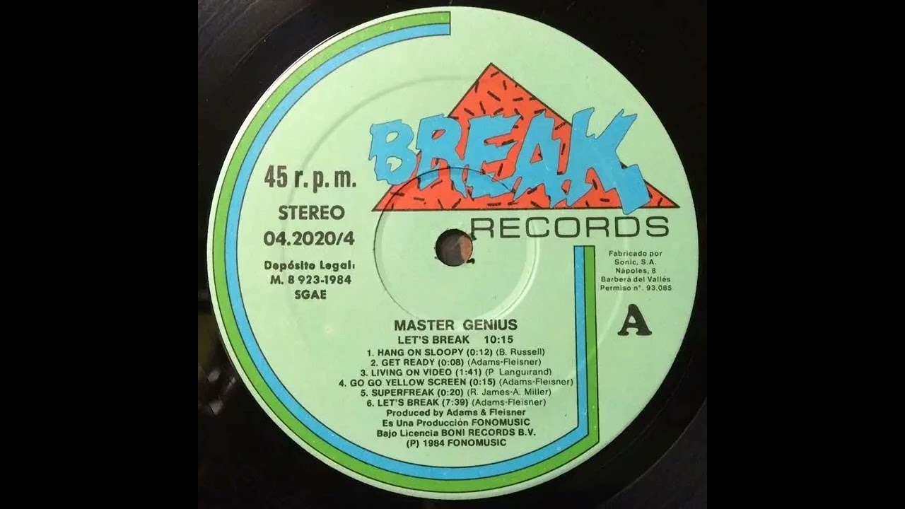 MASTER GENIUS - LET,S BREAK -1983