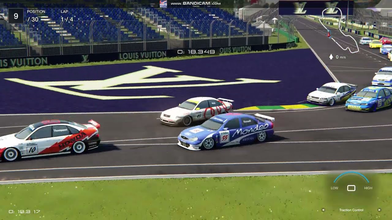 Assetto Corsa - Audi A4 BTCC 1996 @ Melbourne Albert Park 2025 Layout - 5 Laps