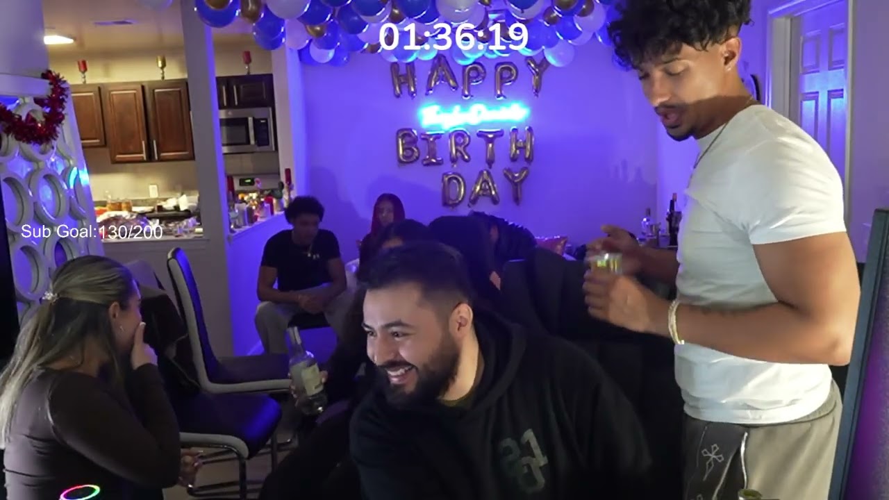 Daniel and Kassandra POUR SHOTS IN VLOB MOB