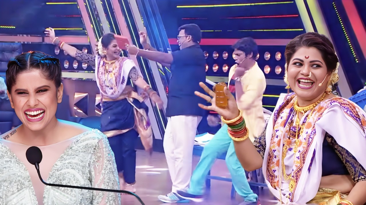 एक बाटली पोटात गेली आणि सुरकी लागली नाचायला - MHJ Hasyajatra - Prasad,Namrata Dhamaal Comedy