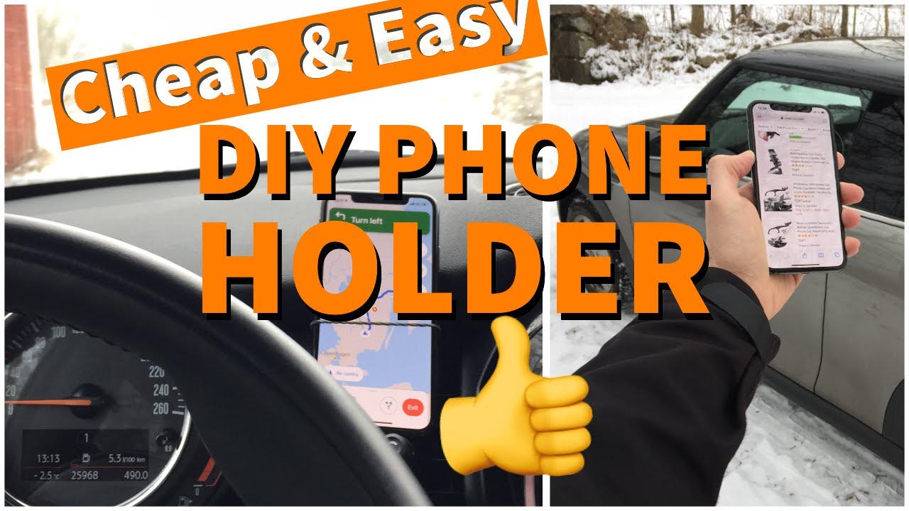 DIY Cheap & Easy Phone Holder/Mount for Your Mini Cooper