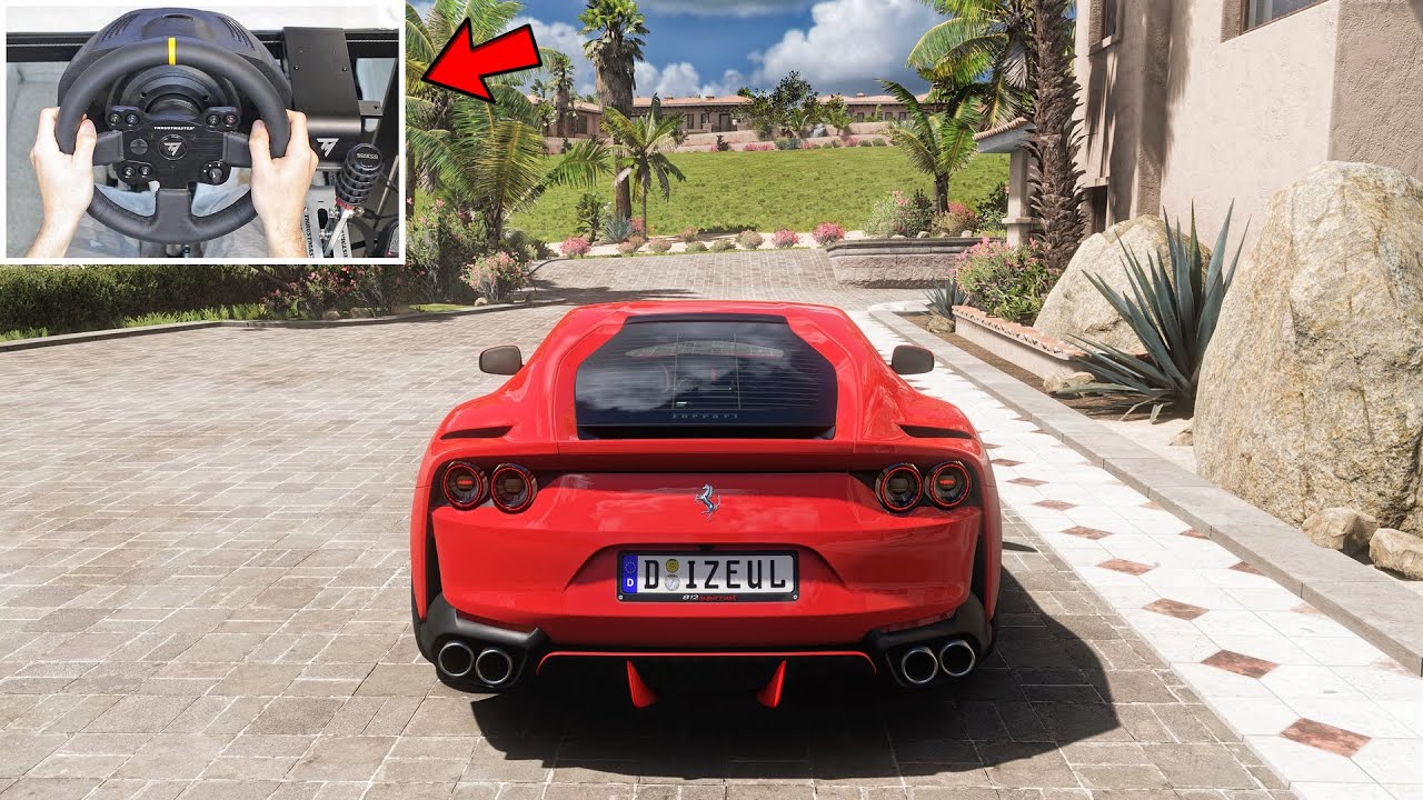 Forza Horizon 5 - Ferrari 812 Superfast | Steering Wheel Gameplay