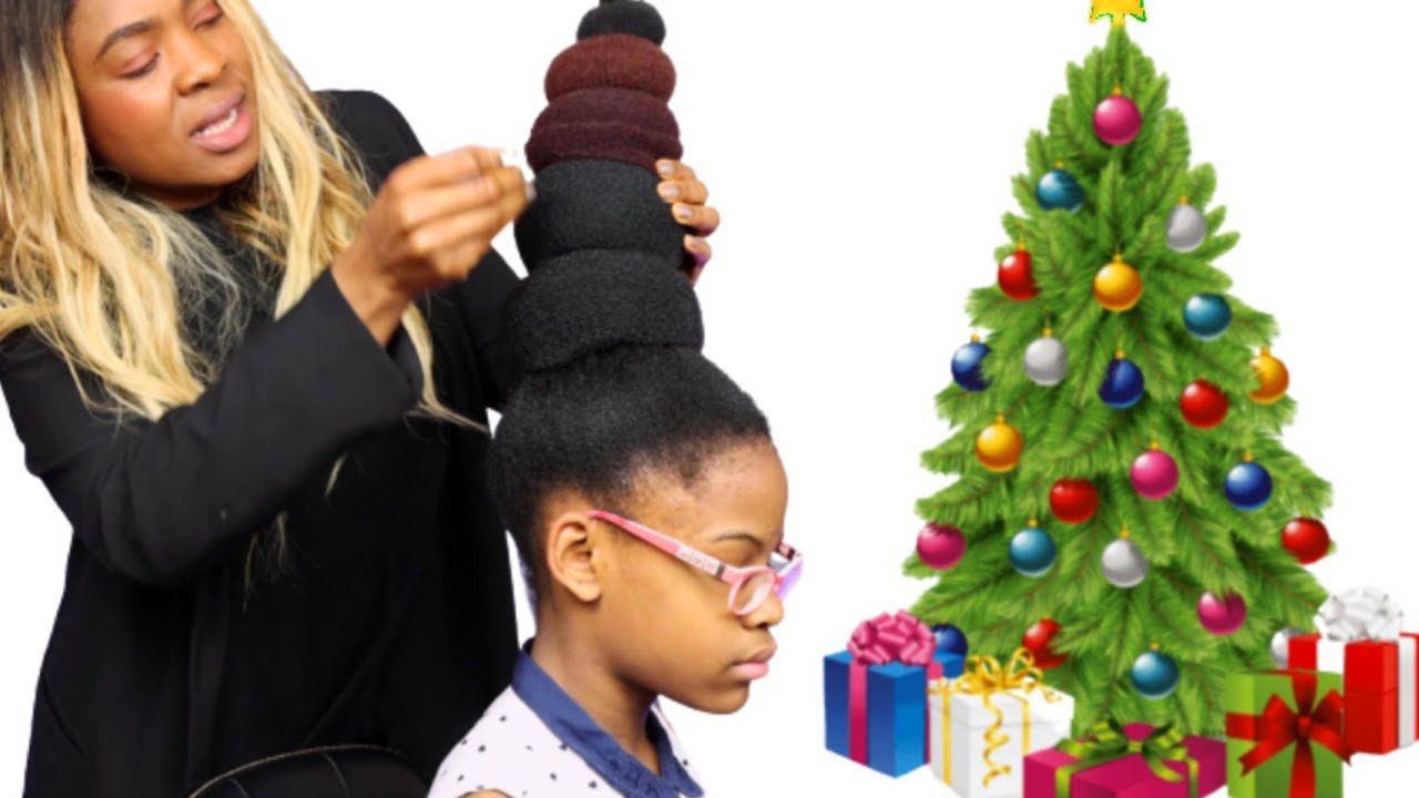 My mum TURNS my hair into a Christmas tree