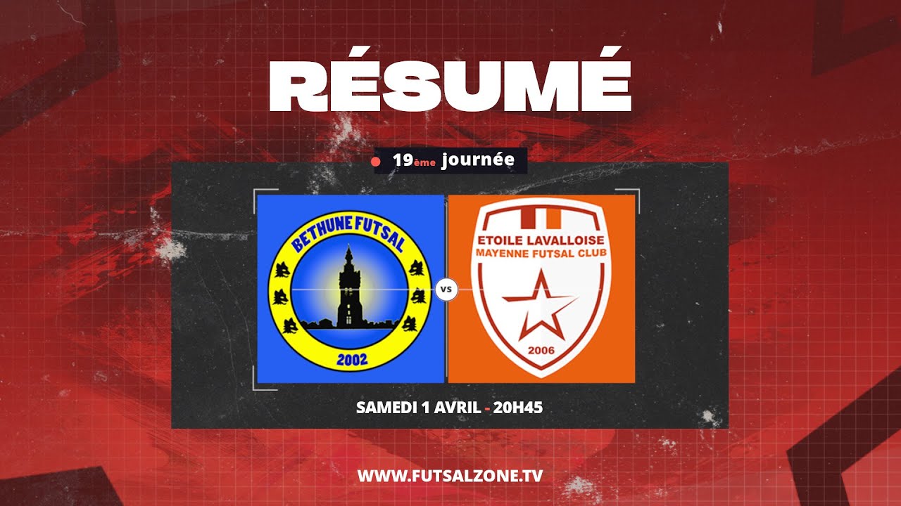 D1 Futsal - J19 Béthune Futsal vs Etoile Lavalloise