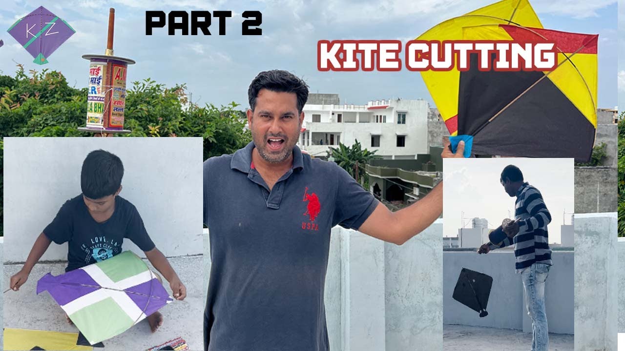 Kite Cutting | Manjoli Patang |  Kite Flying | Chat Se Patang Bazi | Part 2