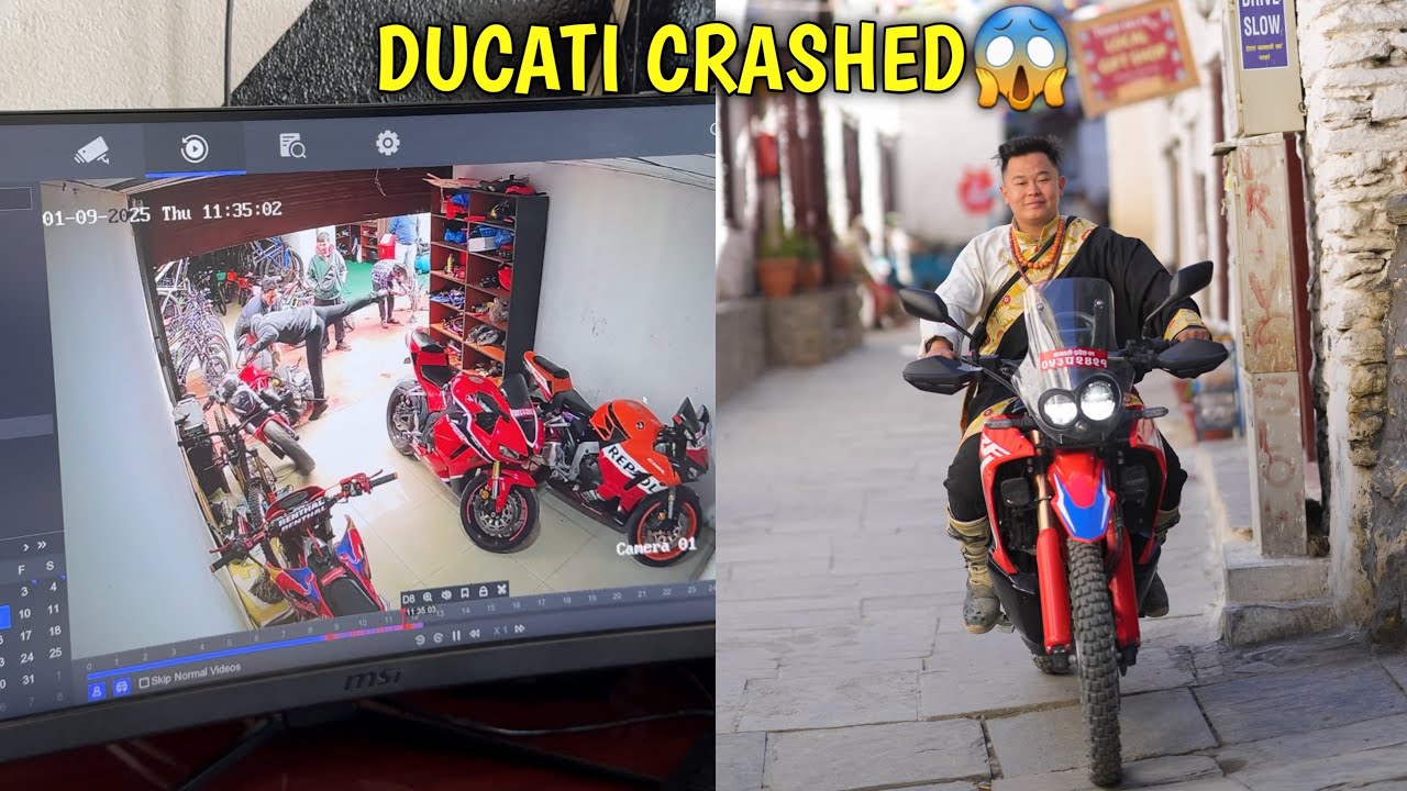 DUCATI CRASH GARDEYO MANAGER LE😱 / NIC ASIA LE PERMIT KO KAM GARDEYENA🤬 / @rajkumarthapamagar32