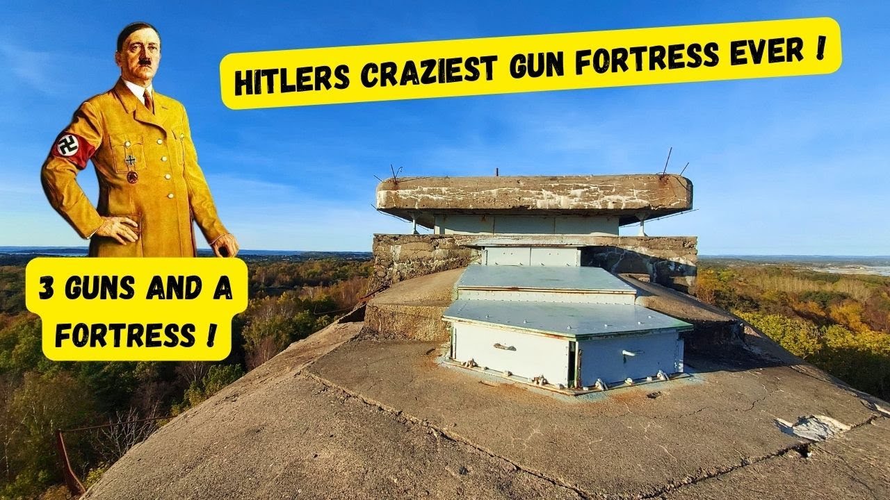 Hitlers craziest gun fortress ever made. 3 guns and a fortress INSANELY CRAZY built !