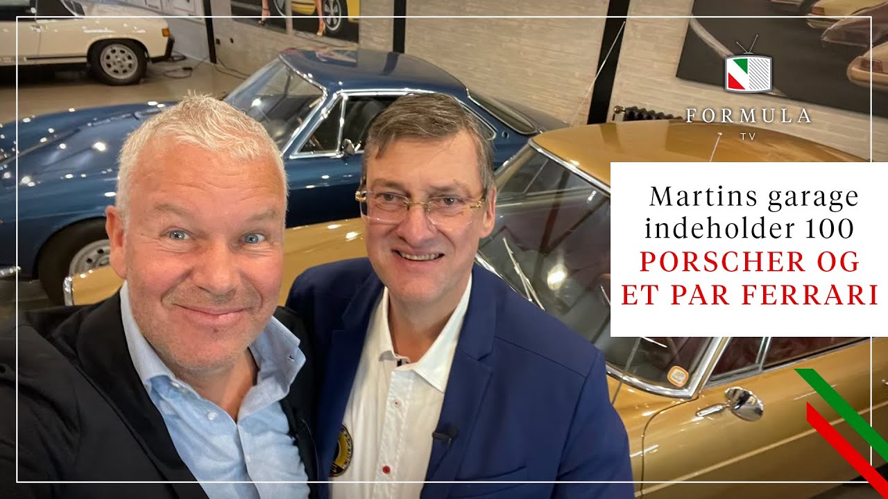 Martins garage indeholder 100 Porscher og et par Ferrari.