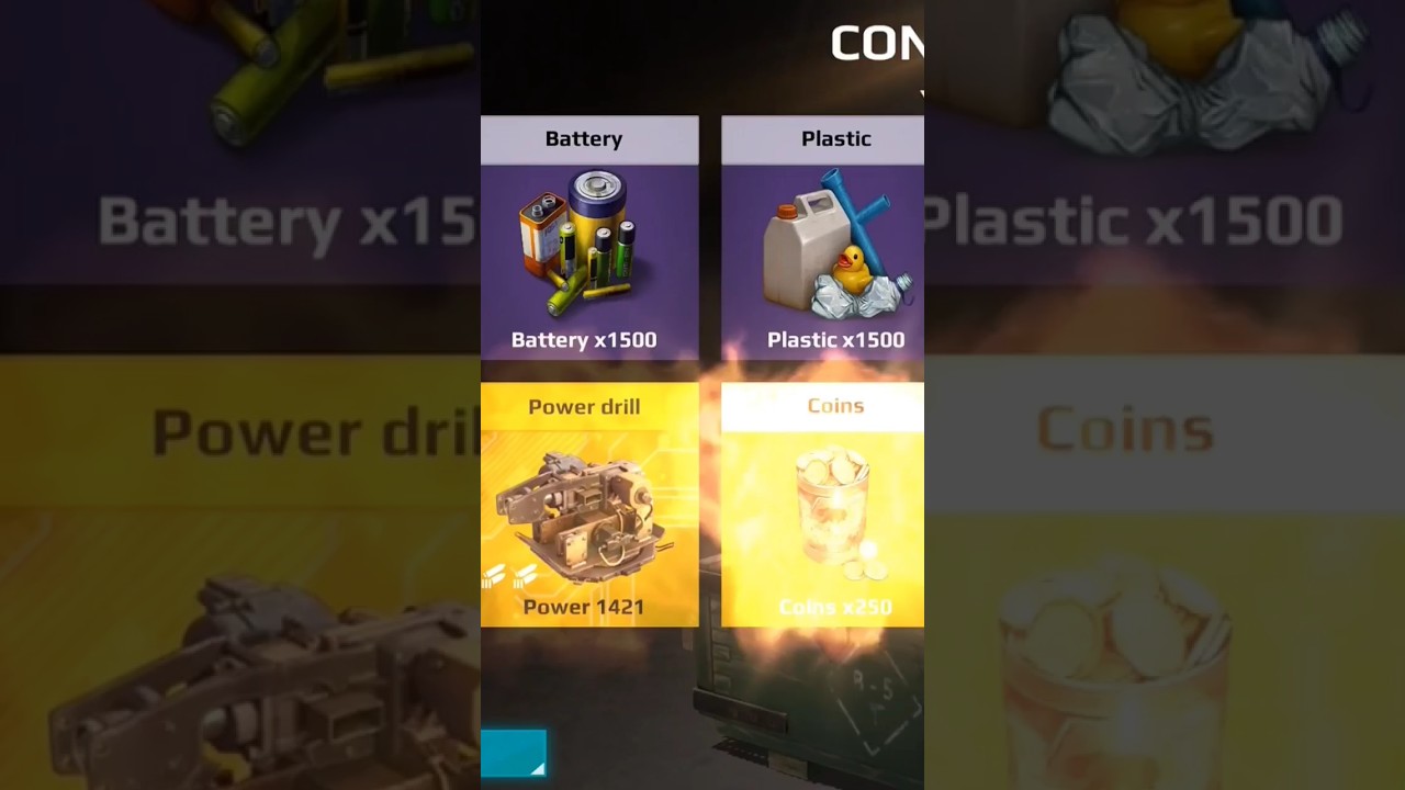 Power Drill Mod2 🎉 &bull; Crossout Mobile #shorts #crossoutmobile  #gacha