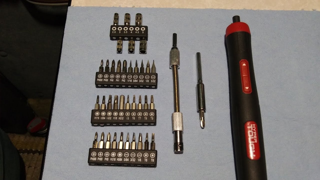 Hyper Tough 45 piece 4 volt precision screwdriver set🌎💯✔✌😁