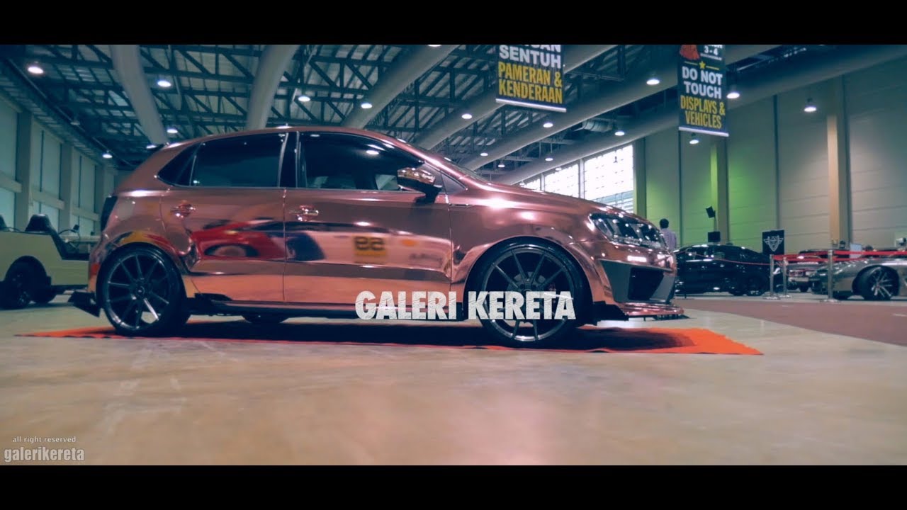 Rose Gold Chrome Wrapped VW Polo - Borneo Kustom Show 2018