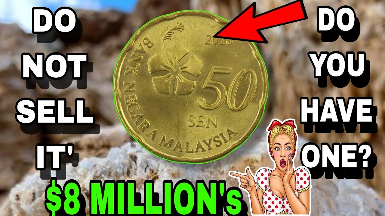 Top 2 Malaysia 50 Sen and UK 2 New Pence Rare UK,  Coins Worth A lot of money -Coins Worth money!