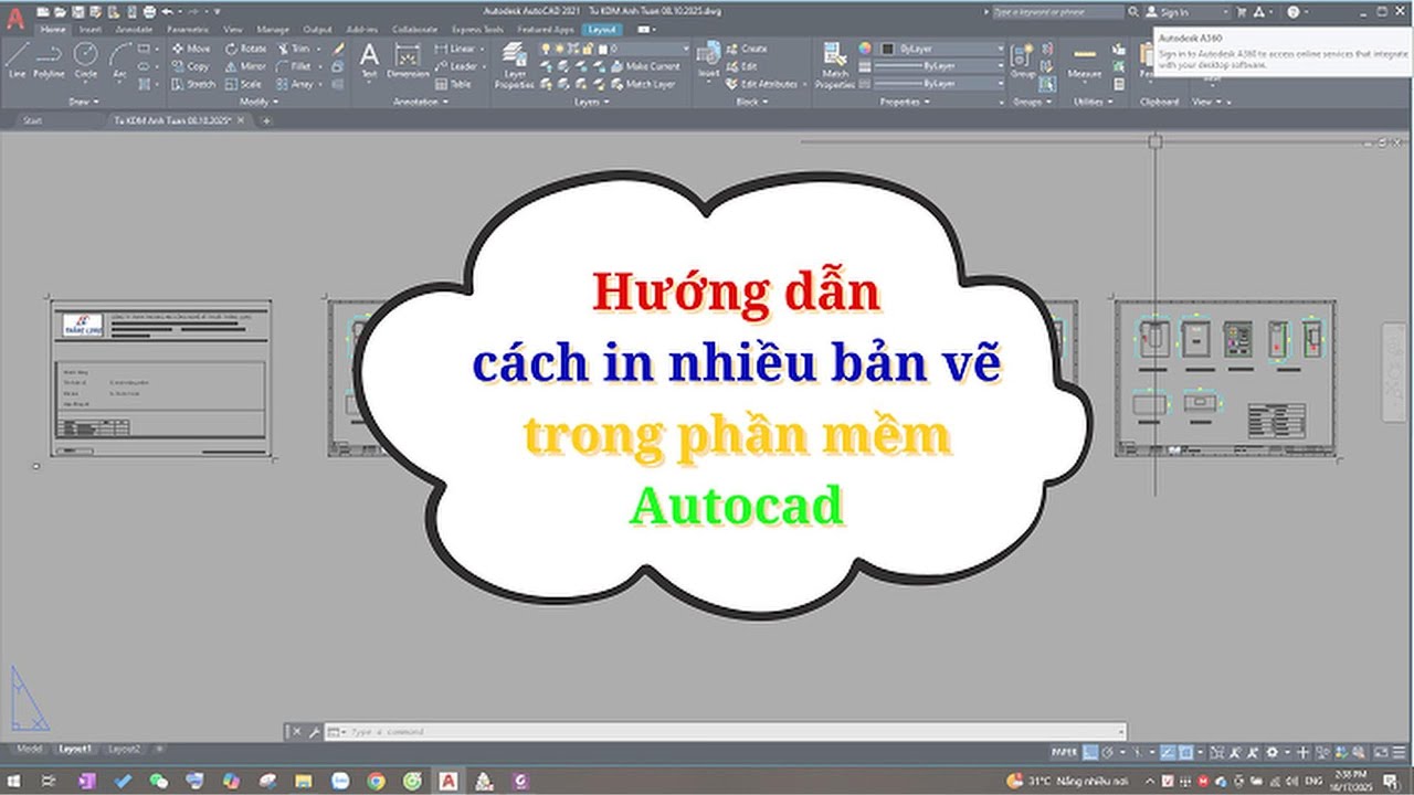 Hướng dẫn in nhiều bản vẽ cùng một lúc trong autocad nhanh nhất | Cách in hàng loạt bản vẽ đơn giản