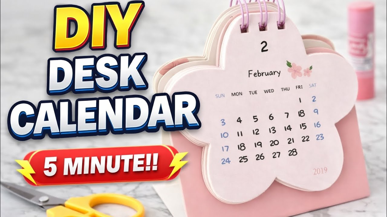 How to Make a DIY Calendar at Home | Handmade Calendar with Paper | Easy Craft