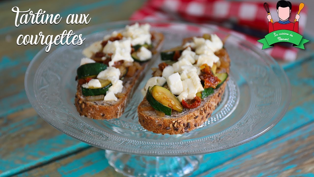Recette tartine courgette