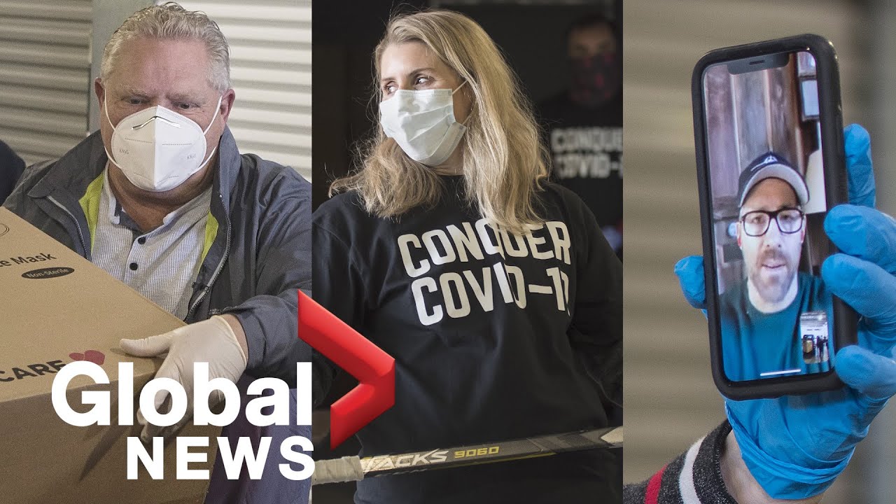Coronavirus outbreak: Doug Ford, Hayley Wickenheiser, Ryan Reynolds help collect PPE for Canadians