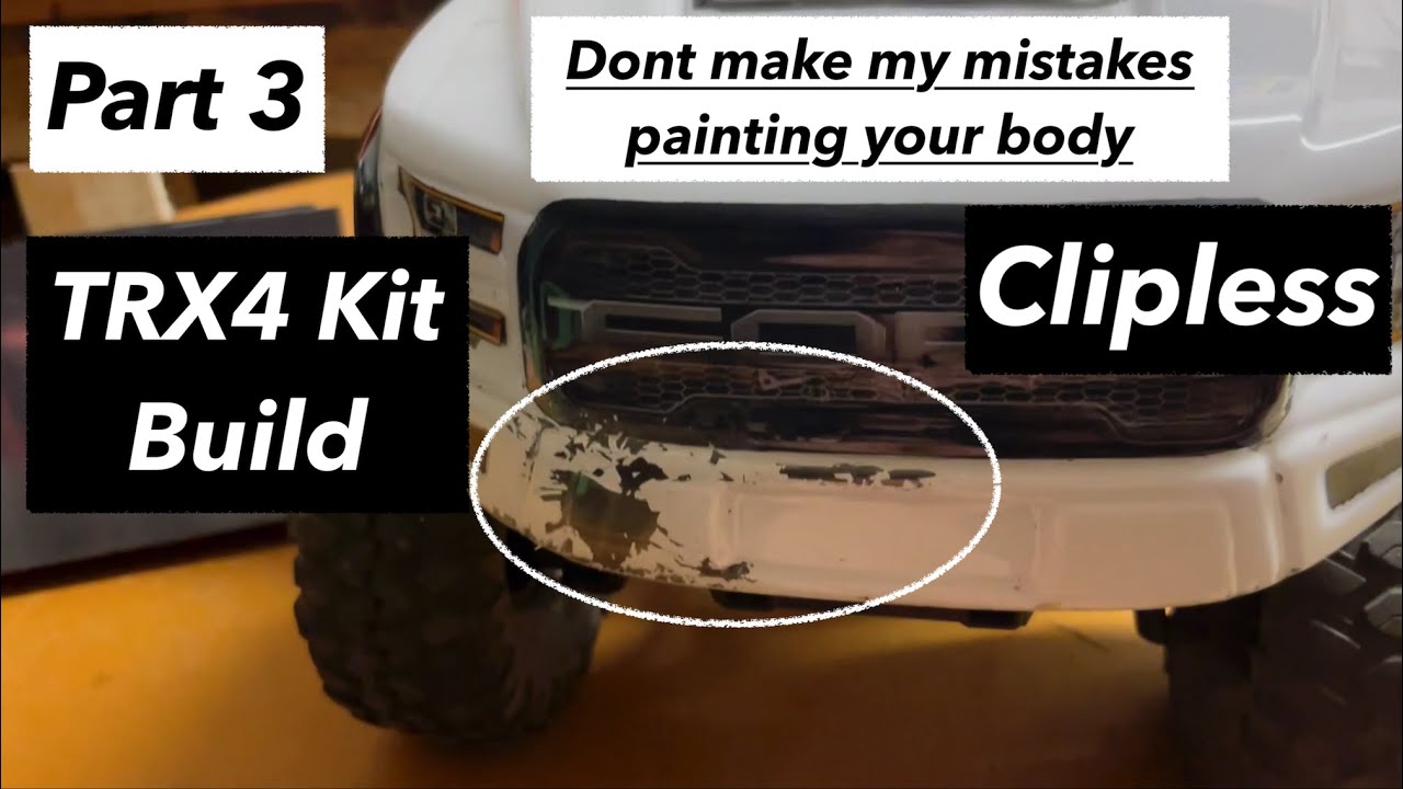 Советы по сборке комплекта TRX4, часть 3. Крепление кузова Ford Raptor Clipless