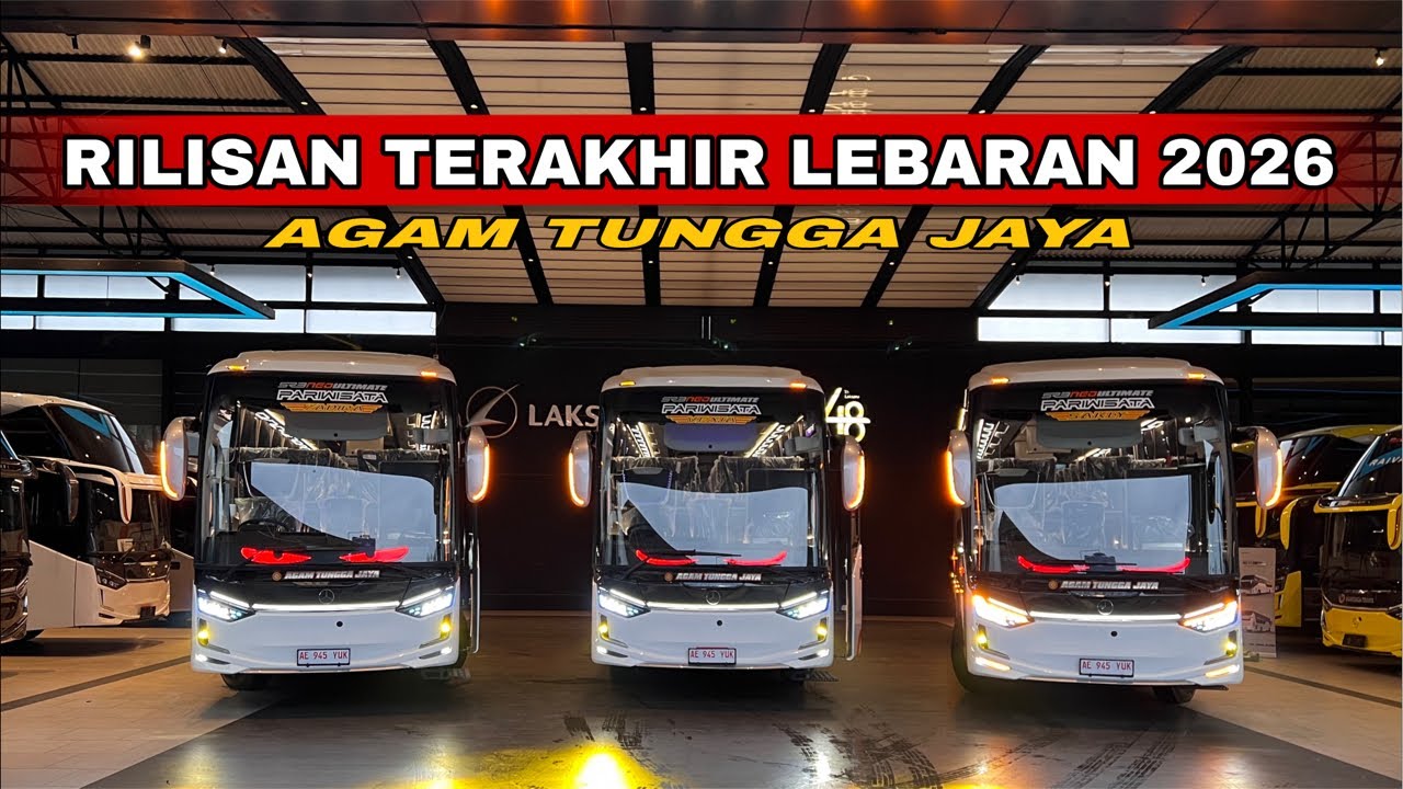 Agam Tungga Jaya!! 3 Unit Albino Warna Putih Fresh Livery - Riliss dari Laksana