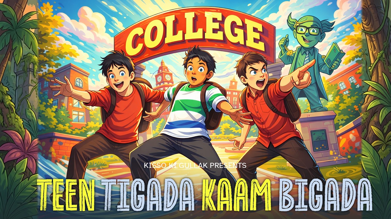 तीन तिगाड़ा काम बिगाड़ा |  Teen Tigada Kaam Bigada hindi Funny kahaniya