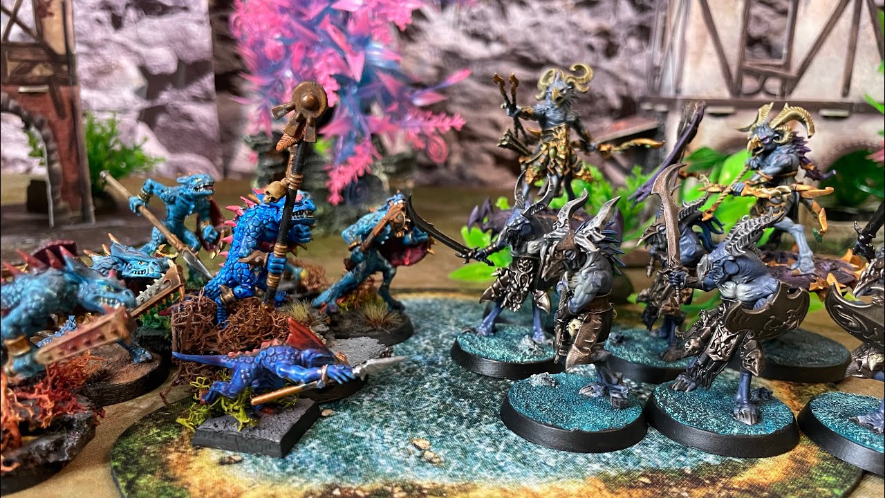 Age Of Fantasy Skirmish - Saurians vs Change Disciples (Battle Report) Quest 22