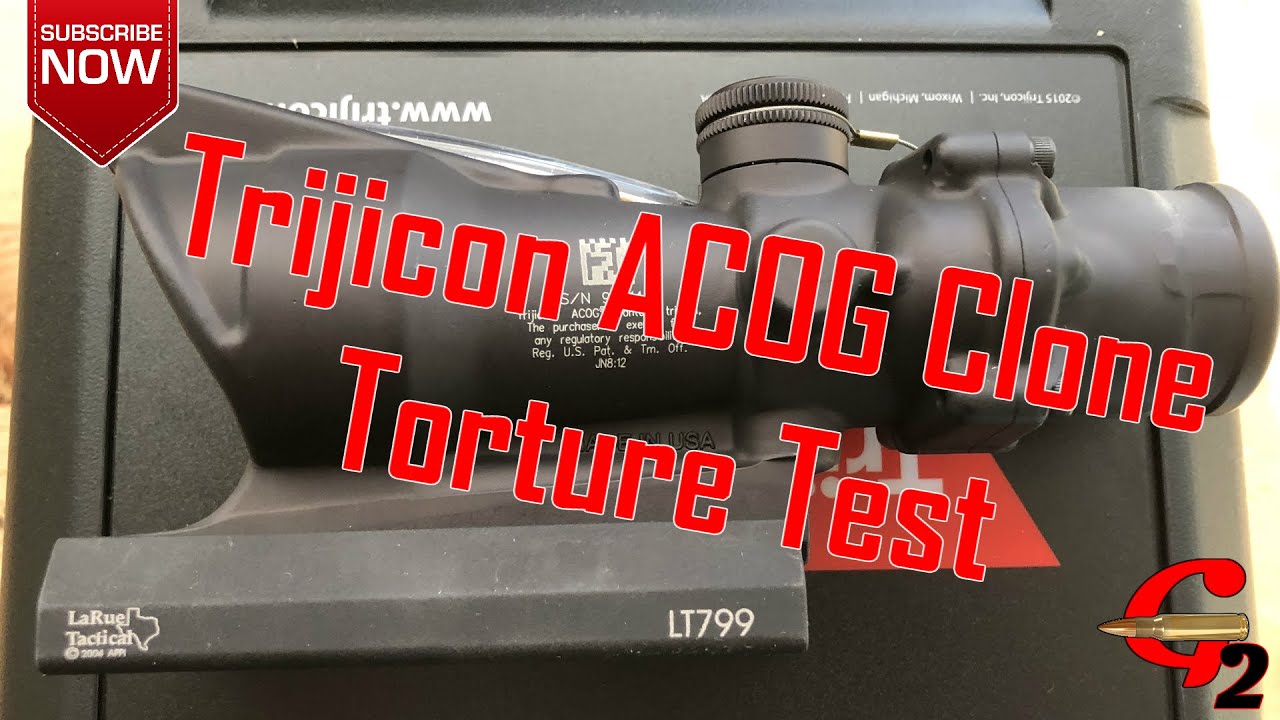 Обзор испытаний на удар и подводную нагрузку ACOG