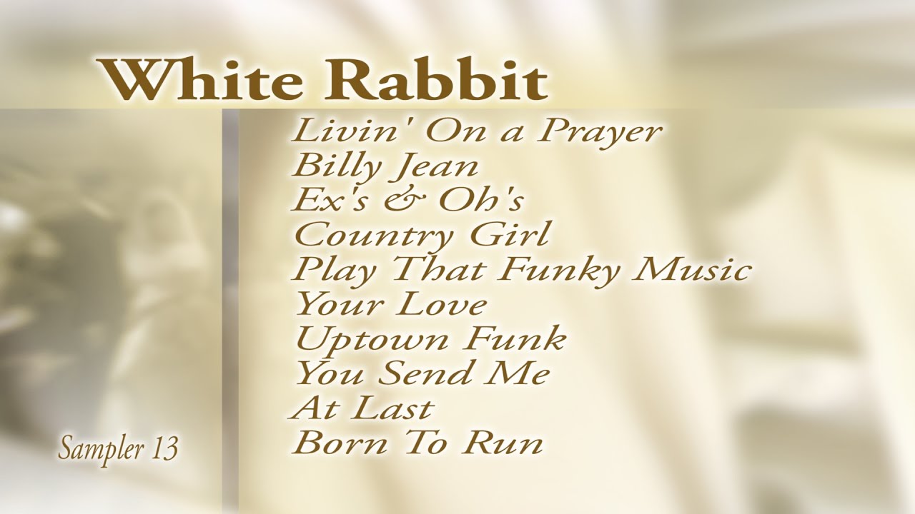 Wedding Samplers #13 from Whiterabbitrocks.com NJ Wedding Band & NJ Cover Band White Rabbit