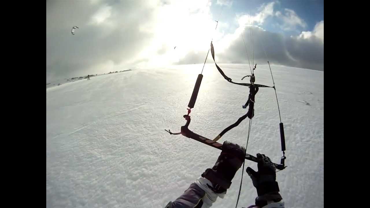Snowkiting Moldava 15.01.2012, Flysurfer Speed 2 & Psycho 3