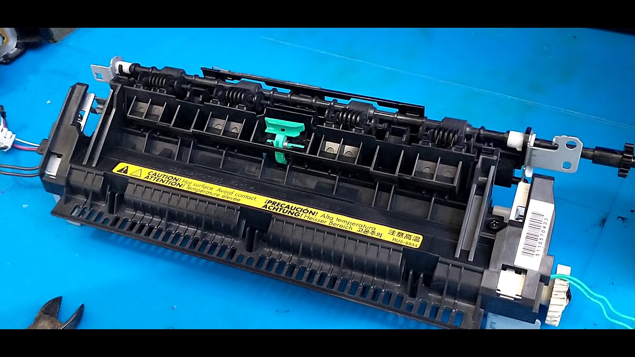 como desarmar unidad de fusión (fusor) impresora hp LaserJet p1606dn