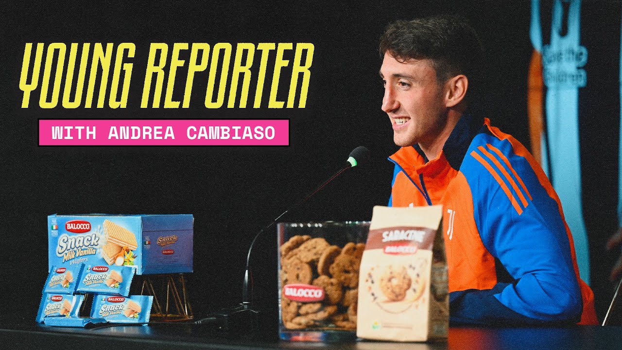 Young Reporters Q&A with Andrea Cambiaso | Juventus | Powered by Balocco
