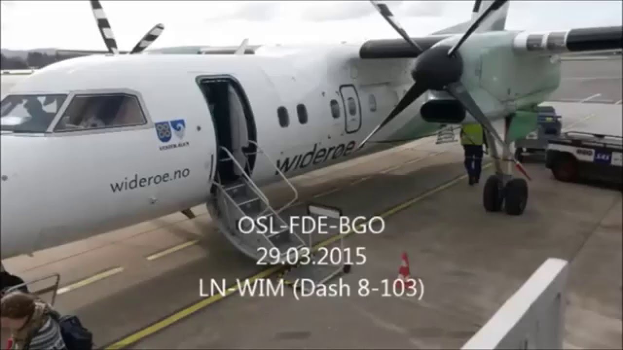 Widerøe Oslo-Førde-Bergen (LN-WIM)