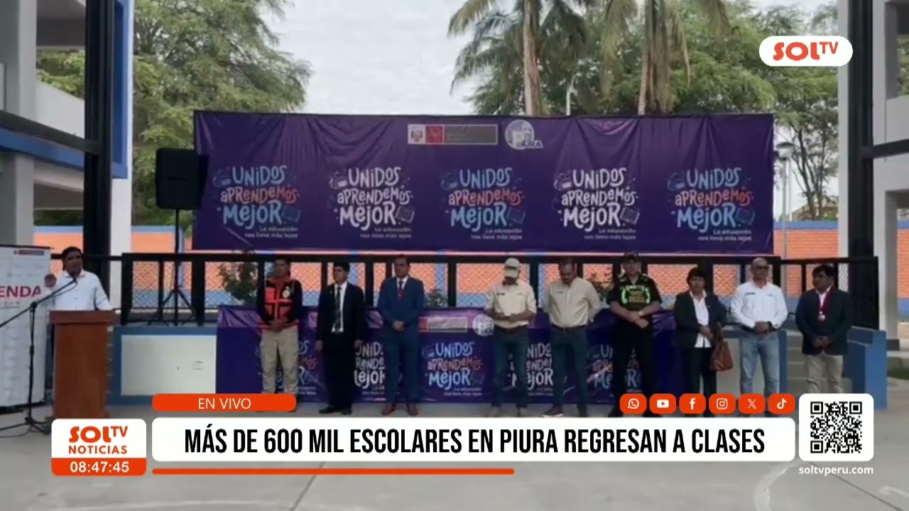 Piura: más de 600 mil estudiantes regresan a clases