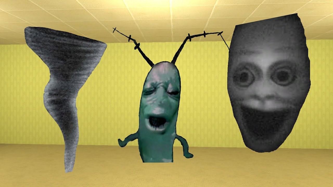 Plankton Aughh, Tornado And Juggler Nextbot Gmod