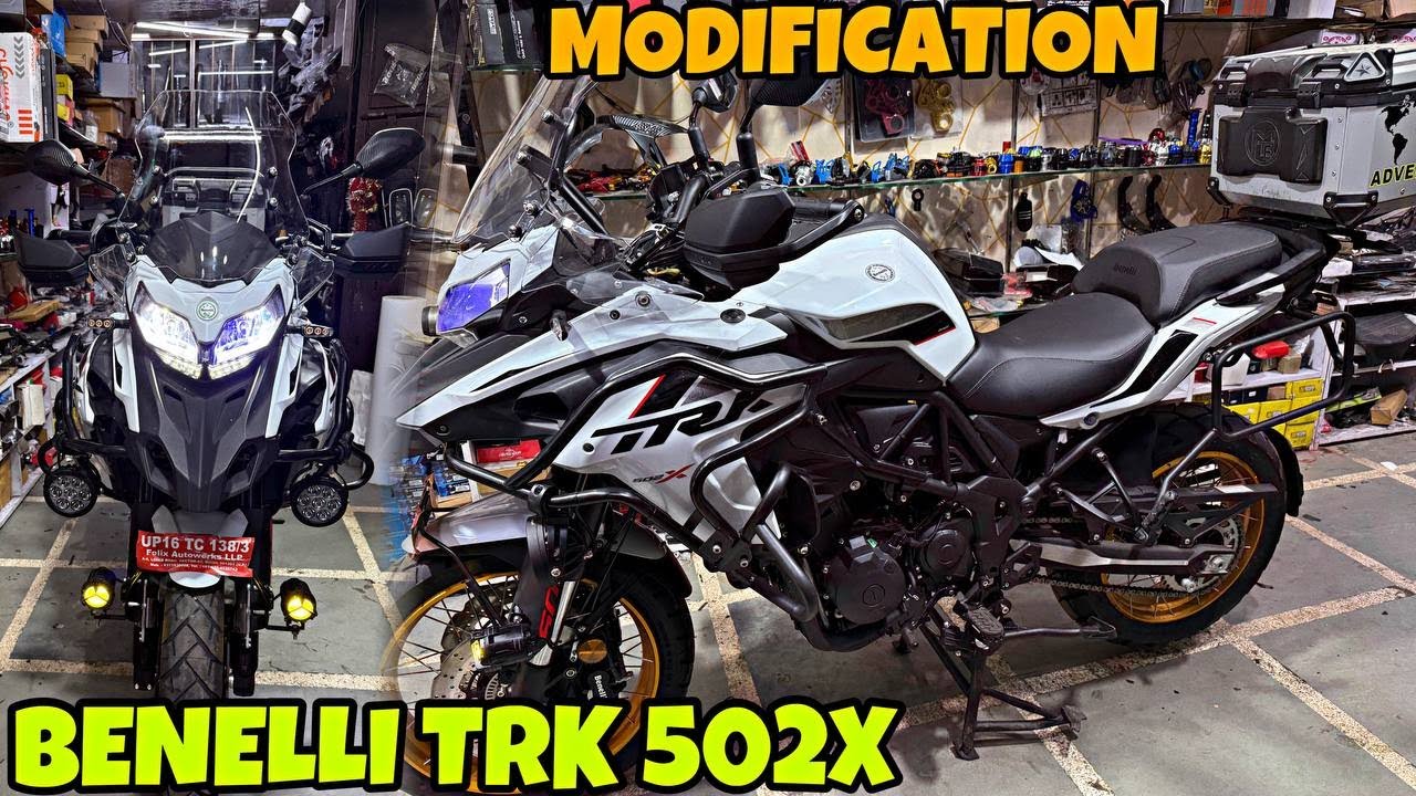 BENELLI TRK 502X Ko bana dia full Long Tour Ready | Tagdi Modification | Fog Lamp | Crash Guard |