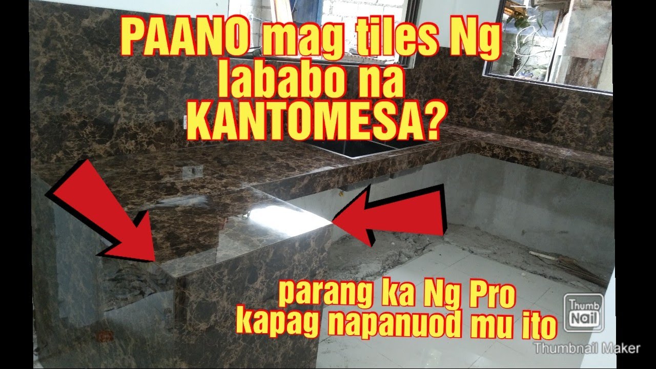 paano mag tiles Ng lababo na KANTOMESA? na parang PRO MABILIS at madali lang gawin