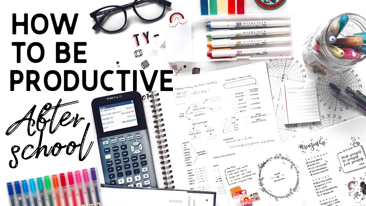 How To Be Productive After School // study tips +