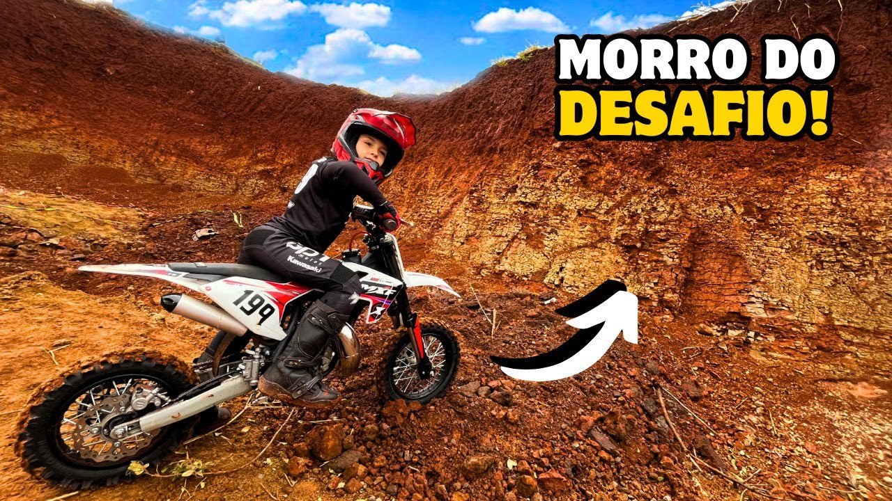 SUBI O MAIOR MORRO DO DESAFIO COM MINHA MOTO!
