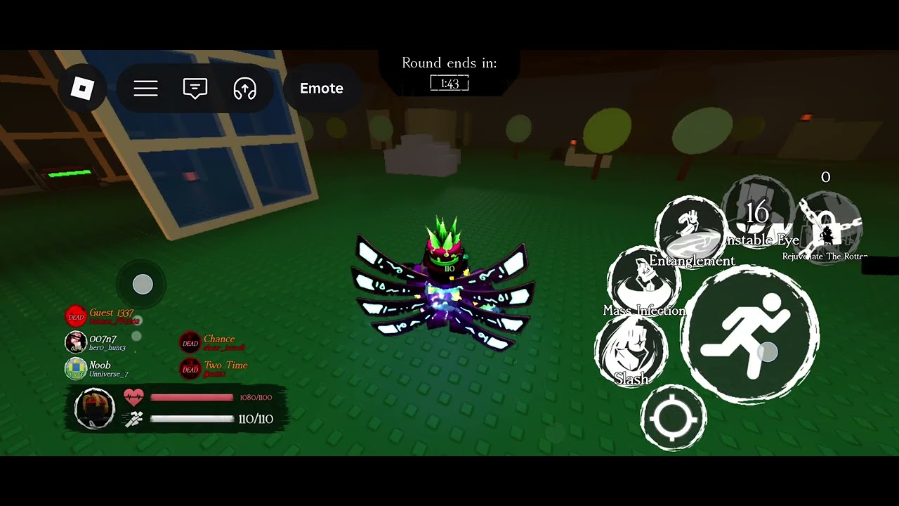 Hi guys today im playing forsaken but 1x4 skin crazyblox! 