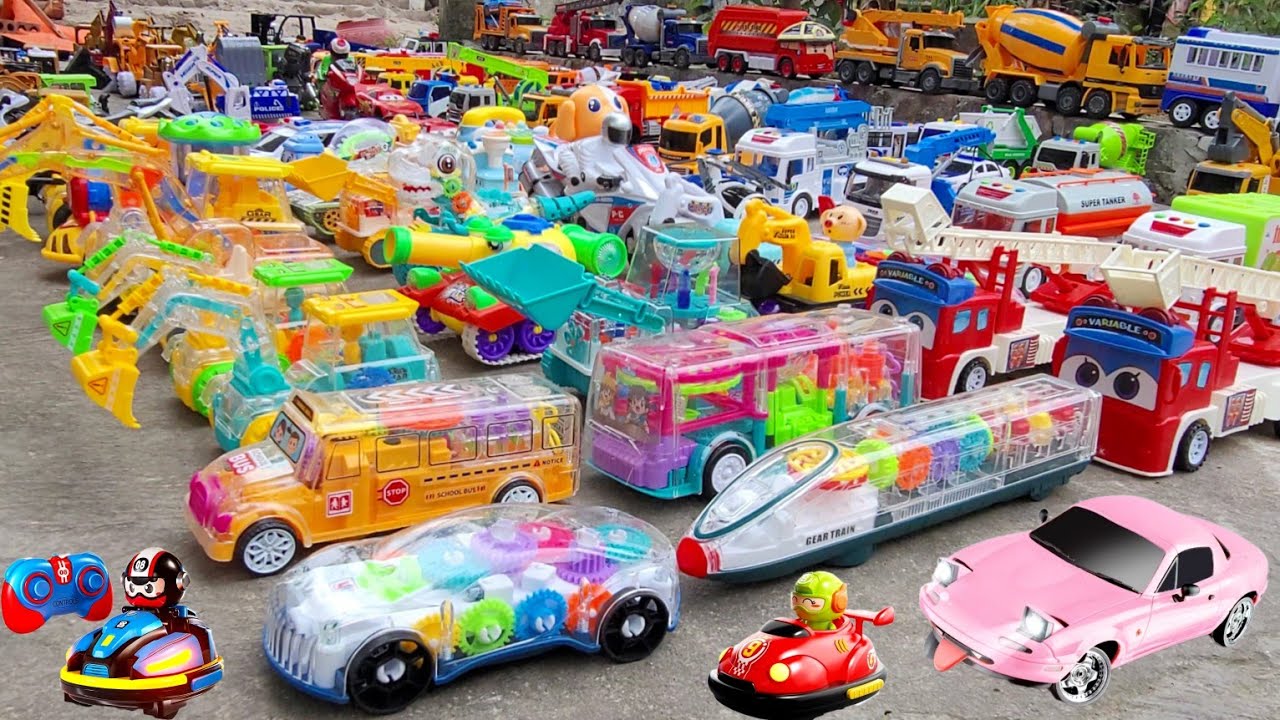 Unboxing RC city police car, electric toy launch vehicle, RC station wagon, RC hand-painted cool car