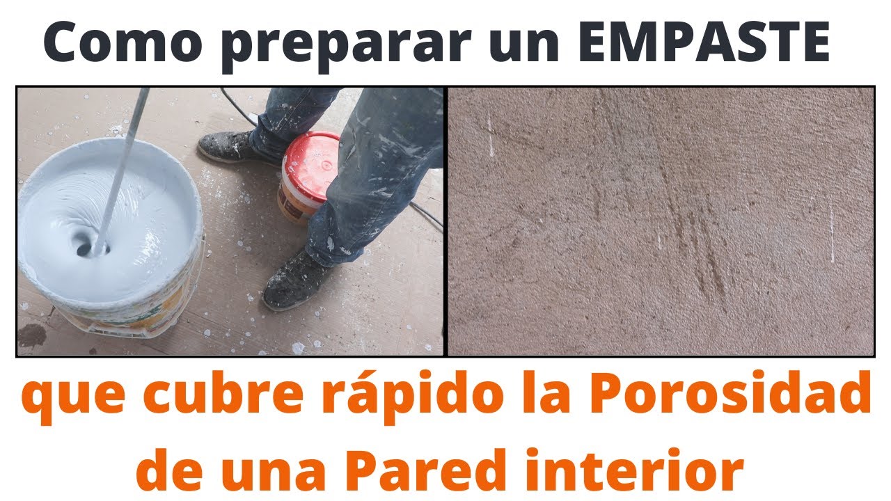 como preparar empaste para pared |  (TEMPLE + YESO CERAMICO + SELLADOR)