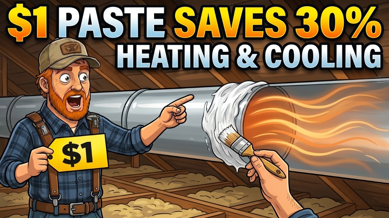 This $1 Trick Stops Your Ducts From Leaking 30% of Your Heat. Why Did the HVAC Industry Bury It?