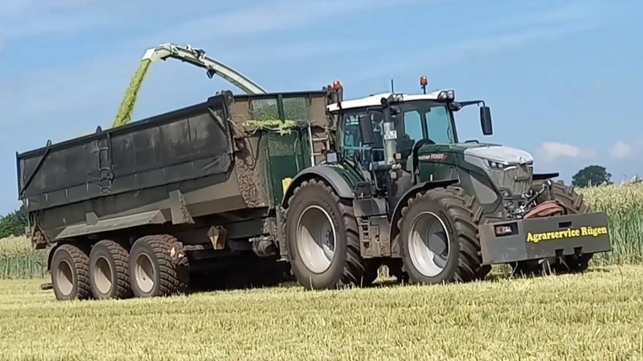 Agrarcervice Rügen Roggen GPS Claas Jaguar 990 TT.Fendt 942/728/720,Krampe,Krone TX,Demler,Cl.Cargos