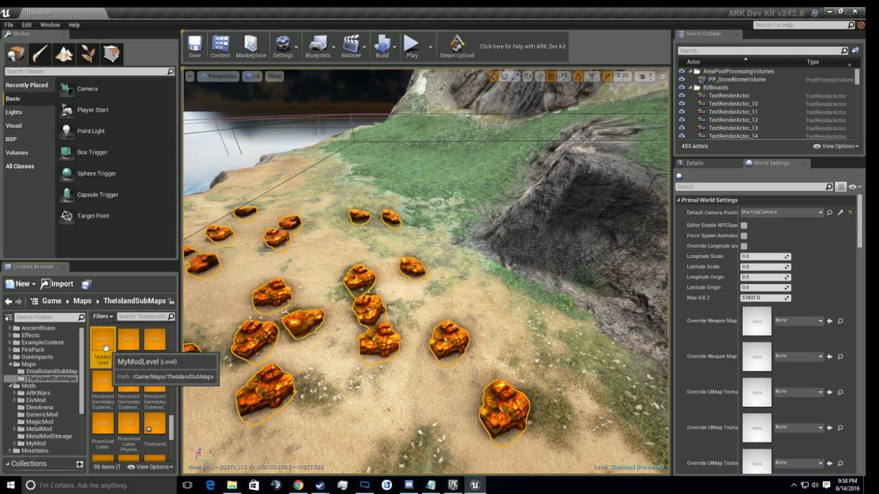 Ark Dev Kit: Tutorial 12- Placing Resources on the Island