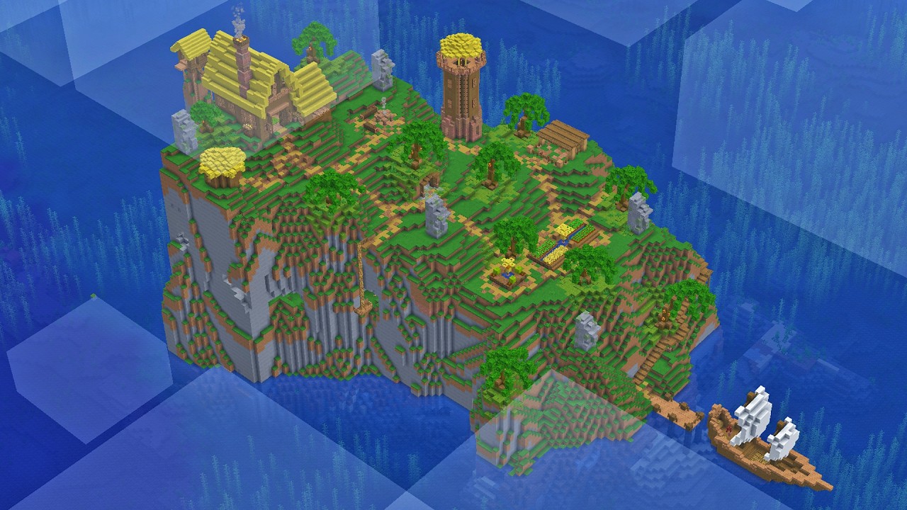 I Survived (And Thrived) on a Deserted Island in Minecraft!